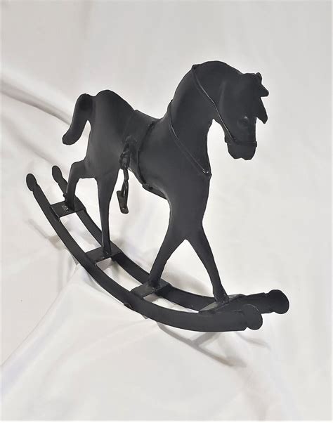 metal rocking house small decorative|Amazon.com: Miniature Rocking Horse.